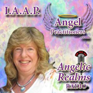 Maria G. Maas, IAAP Logo, Angelic Realms Radio Logo