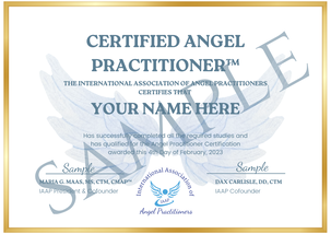Certified Angel Practitioner™ Course sample certificate