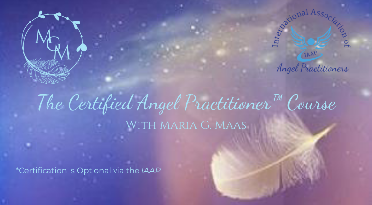 Maria G. Maas and Certified Angel Practitioner Course Logo